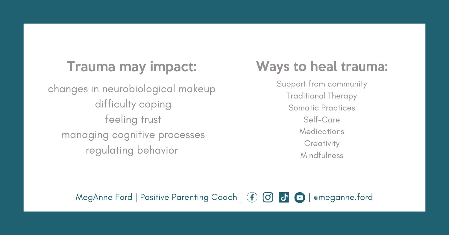 Blog 5.11 What is childhood trauma? Positive Parenting Coach MegAnne Ford