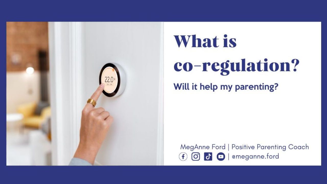 Blog 5.9 What is co-regulation? Will it help my parenting? Positive Parenting Coach MegAnne Ford