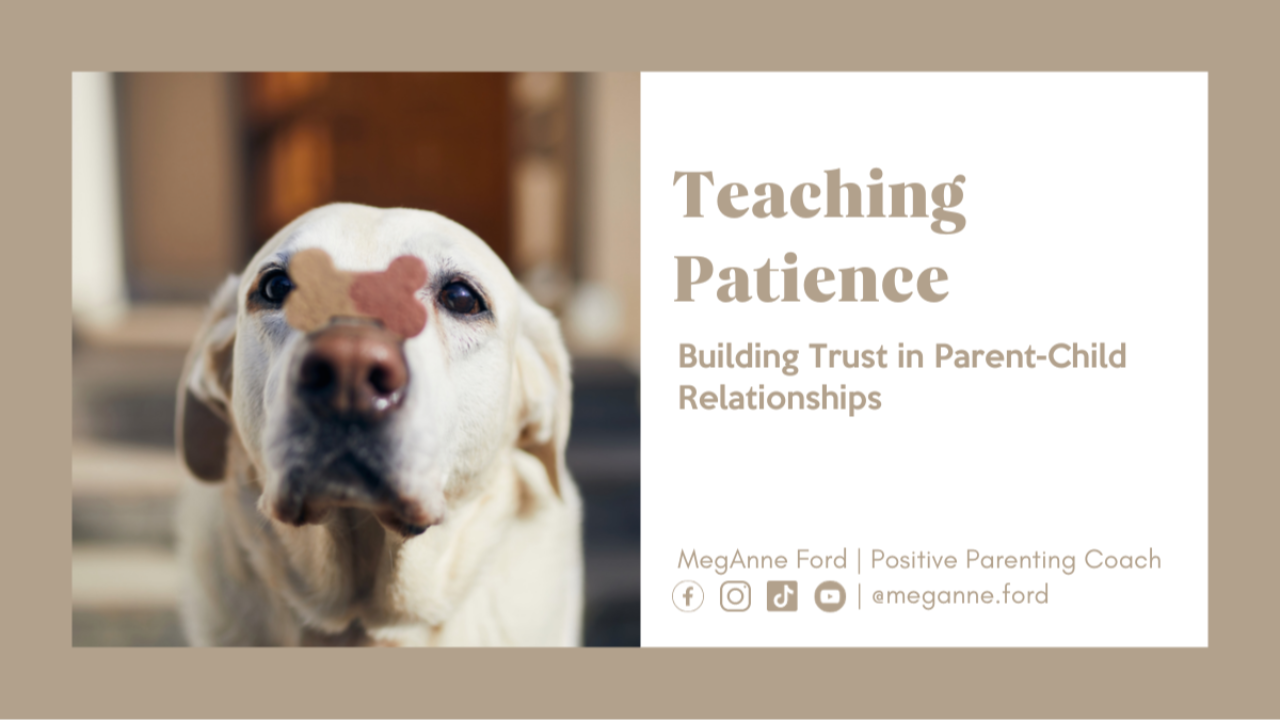 Blog Teaching Patience | Building Trust in Parent-Child Relationships | Positive Parenting Coach MegAnne Ford