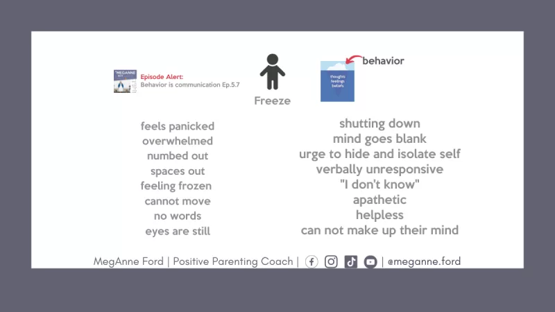 What does the “FREEZE” Response look like?